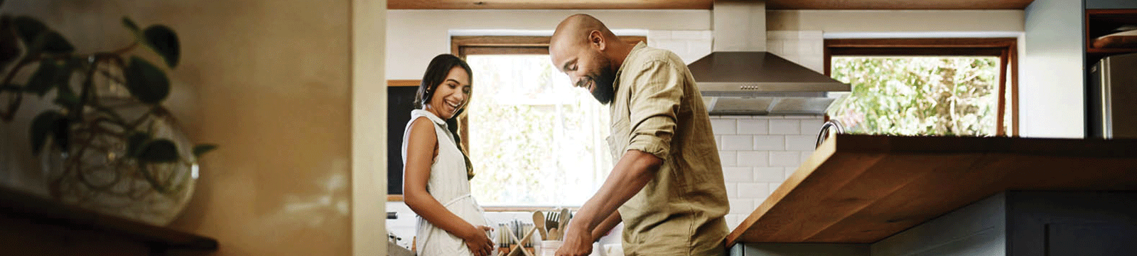 couple in the kitchen