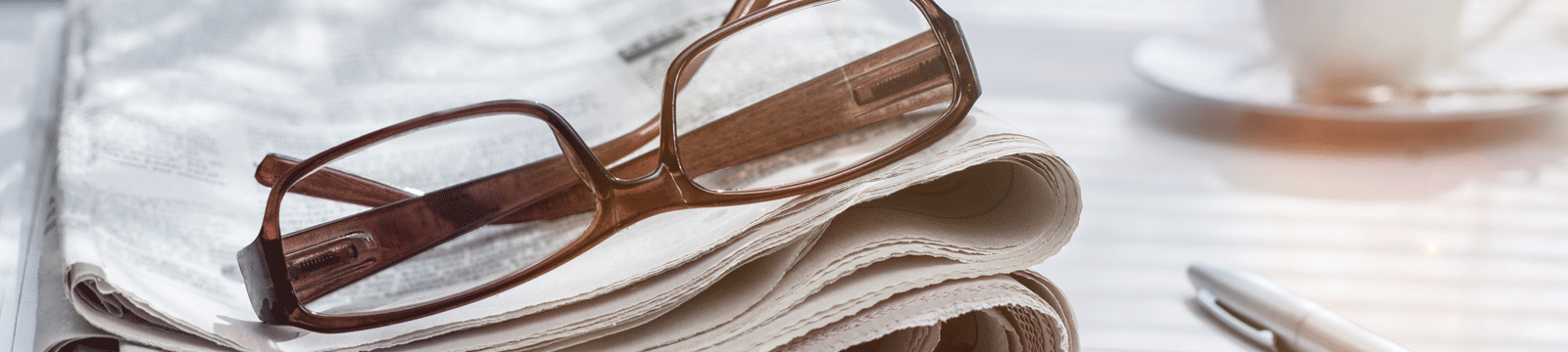 glasses on a table